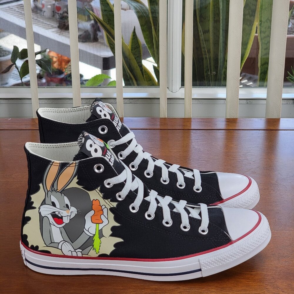 Converse x Bugs Bunny 80Years CTAS HI 169225F Size Men's 9.5 / Women's 11.5 NWB - Picture 3 of 15